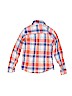 Carter's 100% Cotton Plaid Blue Long Sleeve Button-Down Shirt Size 6 - photo 2