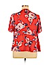 rue21 Red Short Sleeve Blouse Size XL - photo 2