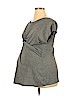 Isabel Maternity Gray Short Sleeve Top Size L - photo 1