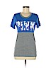 Victoria's Secret Pink Blue Short Sleeve T-Shirt Size M - photo 1