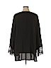 Sejour 100% Polyester Black Long Sleeve Blouse Size 24 - photo 2
