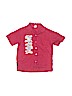 Old Navy 100% Cotton Red Short Sleeve Button-Down Shirt Size 6 - 7 - photo 1