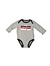 Nike 100% Cotton Gray Long Sleeve Onesie Size 3-6 mo - photo 1