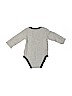 Nike 100% Cotton Gray Long Sleeve Onesie Size 3-6 mo - photo 2