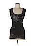 Poof! Black Sleeveless Top Size M - photo 1