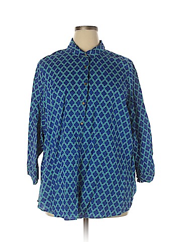 Lands' End 3/4 Sleeve Blouse (view 1)