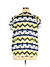 Liz Claiborne 100% Polyester Blue Short Sleeve Blouse Size XL (petite) - photo 2