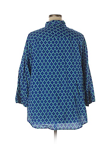 Lands' End 3/4 Sleeve Blouse (view 2)