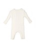 Assorted Brands 100% Cotton Solid White Long Sleeve Outfit Size 3-6 mo - photo 1