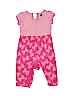 Tea 100% Cotton Stripes Pink Short Sleeve Outfit Size 6-9 mo - photo 1