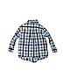 Janie and Jack 100% Cotton Blue Long Sleeve Button-Down Shirt Size 6-12 mo - photo 2