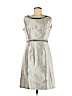 Lafayette 148 New York Gray Cocktail Dress Size 6 - photo 1