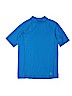 Lands' End 100% Polyester Solid Blue Active T-Shirt Size 14 - 16 - photo 1