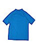 Lands' End 100% Polyester Solid Blue Active T-Shirt Size 14 - 16 - photo 2