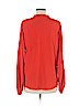 H&M 100% Polyester Red Long Sleeve Blouse Size 4 - photo 2