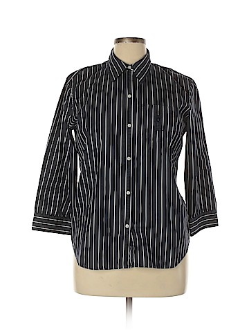 Lauren by Ralph Lauren 3/4 Sleeve Button-Down Shirt (view 1)