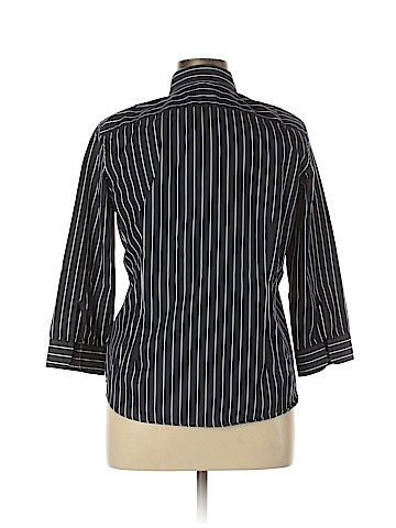 Lauren by Ralph Lauren 3/4 Sleeve Button-Down Shirt (view 2)
