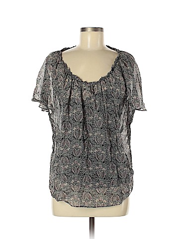 Ella Moss Short Sleeve Silk Top (view 1)