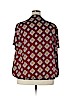 Simply Be 100% Polyester Burgundy Short Sleeve Blouse Size 20 - photo 2