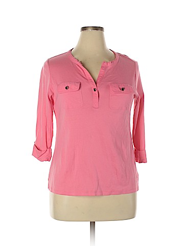 Charter Club Long Sleeve Henley (view 1)