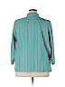 Lauren by Ralph Lauren 100% Cotton Blue 3/4 Sleeve Button-Down Shirt Size 2X - photo 2