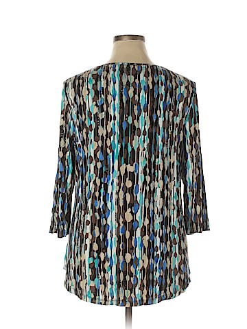 JM Collection 3/4 Sleeve Top (view 2)