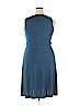Ann Taylor LOFT Blue Casual Dress Size XL (petite) - photo 2