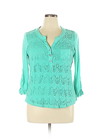 Bongo Plus 3/4 Sleeve Top (view 1)