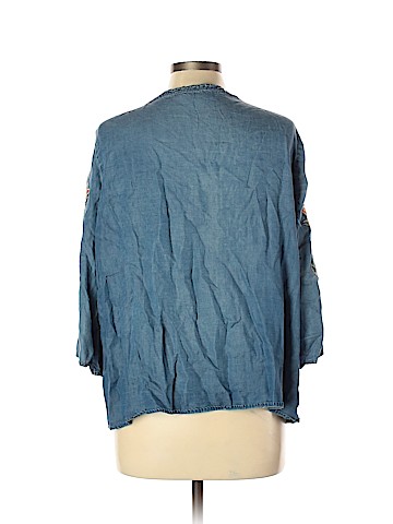 Blue Rain Long Sleeve Blouse (view 2)