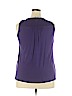 Alfani 100% Polyester Purple Sleeveless Blouse Size 1X - photo 2