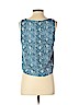 Aqua 100% Polyester Blue Sleeveless Blouse Size S - photo 2