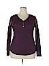 Faded Glory Burgundy Long Sleeve Henley Size XXL - photo 1