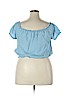 American Rag Cie 100% Tencel Blue Short Sleeve Blouse Size XXL - photo 2