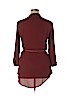 About A Girl 100% Polyester Burgundy Long Sleeve Blouse Size XL - photo 2