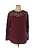 Ava & Viv Burgundy Long Sleeve Top Size 0X - photo 1
