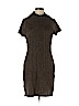 Pink Rose 100% Acrylic Brown Casual Dress Size L - photo 1