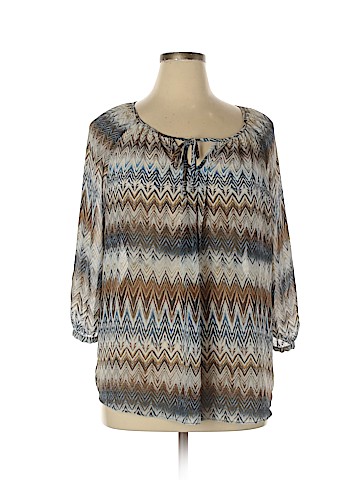 New Directions 3/4 Sleeve Blouse (view 1)