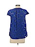 H&M Blue Short Sleeve Blouse Size 4 - photo 2