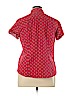 Liz Claiborne Red Short Sleeve Button-Down Shirt Size XL - photo 2