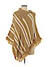 Rave 100% Acrylic Tan Poncho One size - photo 1