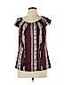 Ann Taylor LOFT Burgundy Short Sleeve Blouse Size 12 (petite) - photo 1