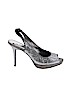 The Touch Of Nina Silver Heels Size 8 1/2 - photo 1