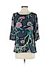 HD in Paris 100% Polyester Teal 3/4 Sleeve Blouse Size 0 - photo 1