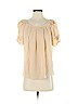 Joie 100% Silk Tan Short Sleeve Silk Top Size XS - photo 1