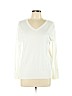 Zenana Outfitters White Pullover Sweater Size L - photo 1