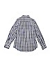 Crewcuts 100% Cotton Checkered-gingham Blue Long Sleeve Button-Down Shirt Size 8 - photo 2