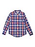 Janie and Jack 100% Cotton Blue Long Sleeve Button-Down Shirt Size 8 - photo 1