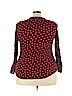 Perch by Blu Pepper 100% Rayon Burgundy 3/4 Sleeve Top Size 3X - photo 2