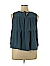 H&M 100% Polyester Blue Sleeveless Blouse Size 14 - photo 2