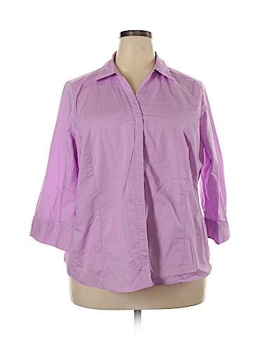 Basic Editions 3/4 Sleeve Blouse (view 1)